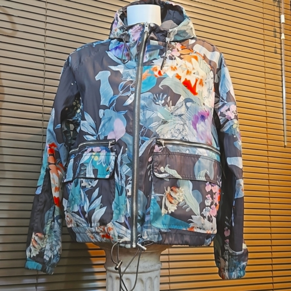 *AS NEW* NEXT rain coat w hood - outdoors, rambling, birding. Bomber jacket - Picture 1 of 15